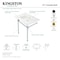 Fauceture KVPB31227W81 Dreyfuss 31" Console Sink W/SS Leg (8", 3 Hole), Wht/Chrome KVPB31227W81 - alternate 6